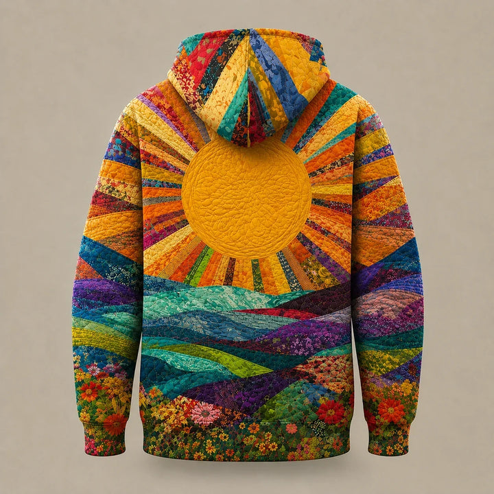 RYLETH | SUNBURST PRINT Y2K HOODIE