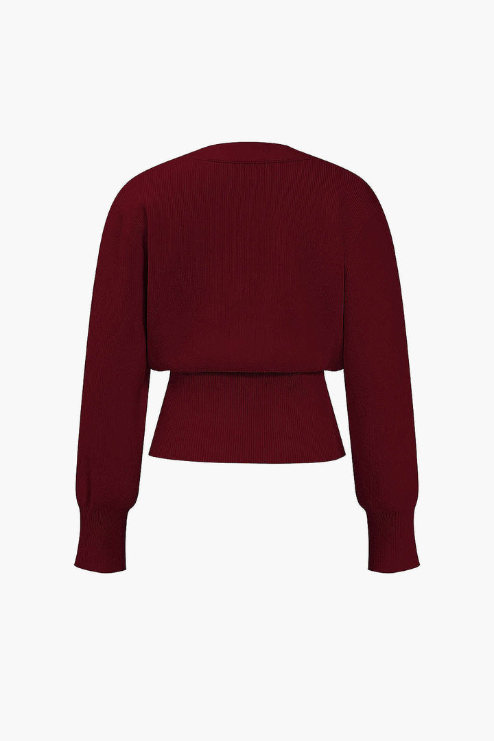 FRANCESCA | V-NECK SWEATER CARDIGAN