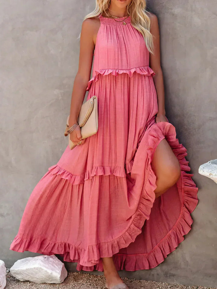 ANNETA | ELEGANT DRESS WITH FRILLS