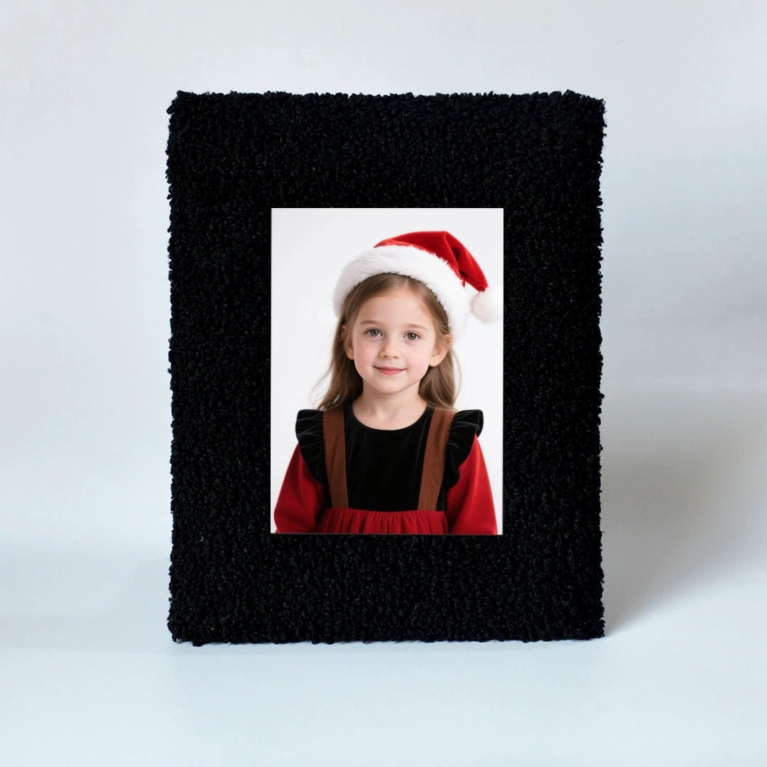 NOIRELLE | BLACK BOUCLÉ PHOTO FRAME