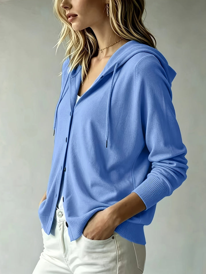 MATILDA | BLUE HOODED CARDIGAN