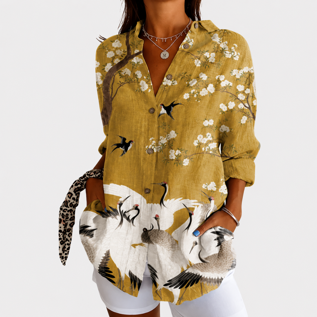 LUCY | LIGHTWEIGHT AND COLORFUL BLOUSE WITH PRINT