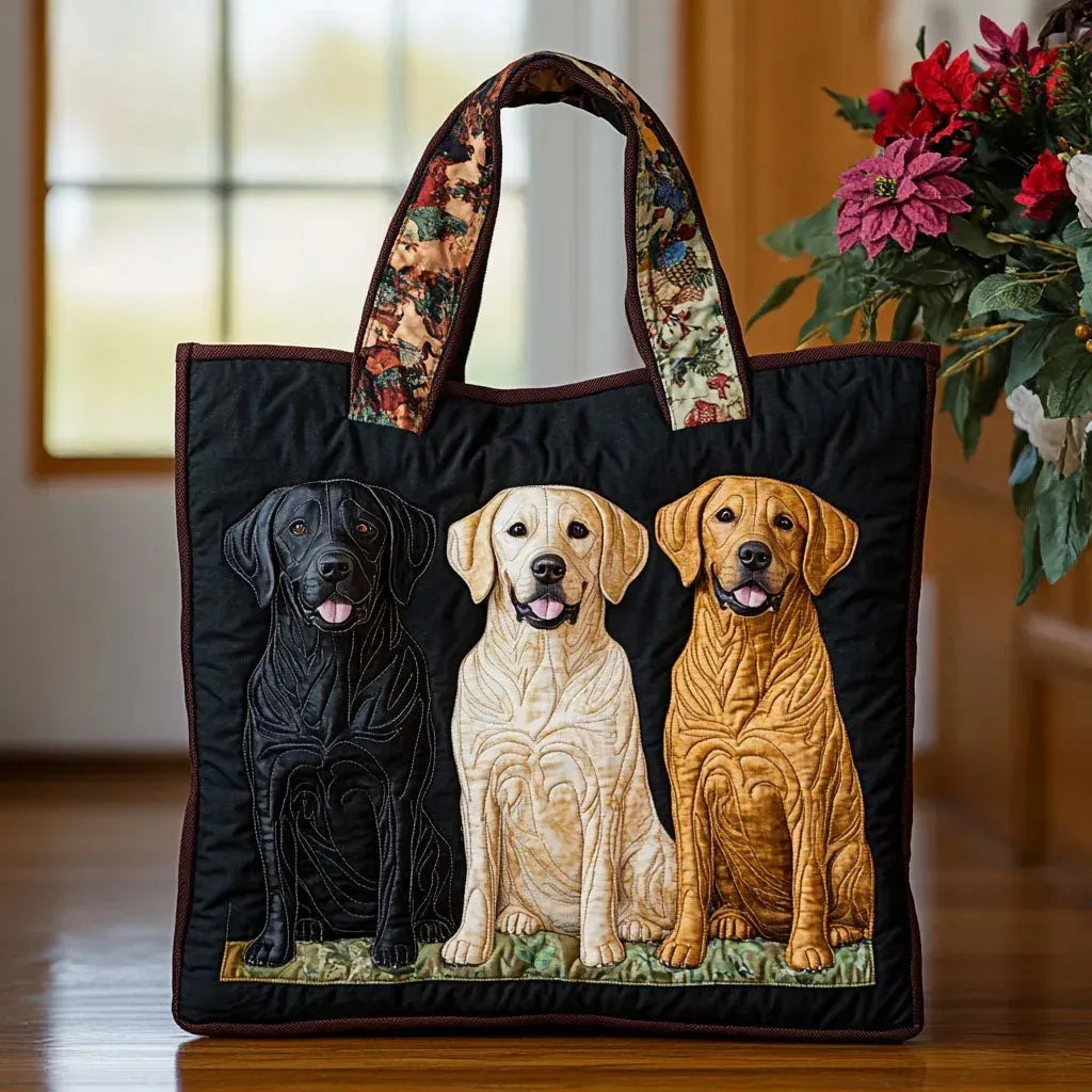 CHLOE | HANDCRAFTED BAG WITH THREE LABRADORS
