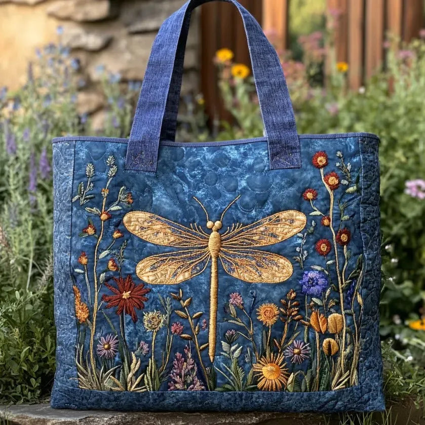 LUCY | QUILTED BAG WITH DRAGONFLY