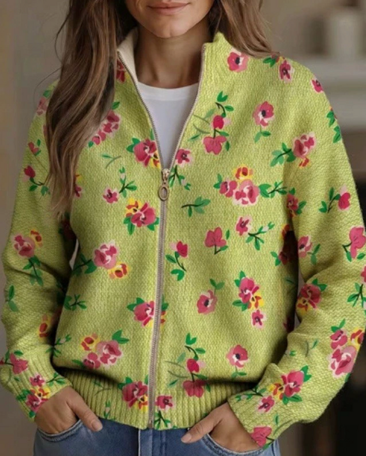 CLEMENCY | ROSE MEADOW ZIP CARDIGAN