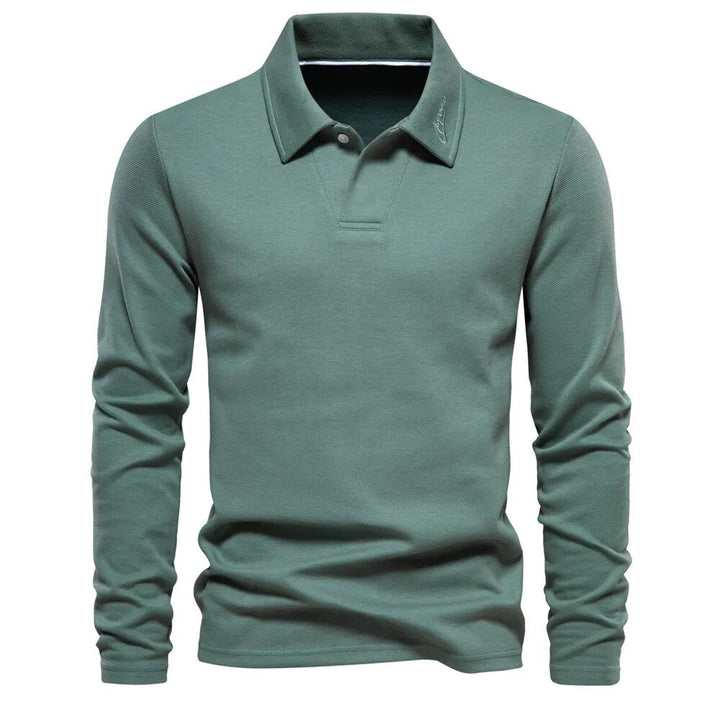 KEVIN | ELEGANT MEN'S LONG-SLEEVE POLO