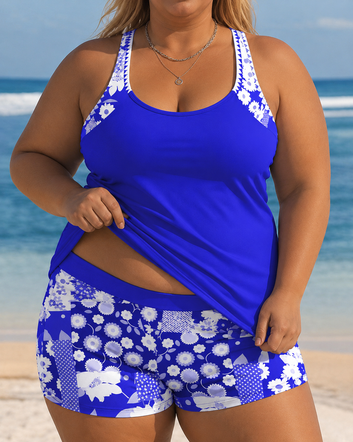 NINA | PLUS SIZE FASHIONABLE SWIMWEAR SET