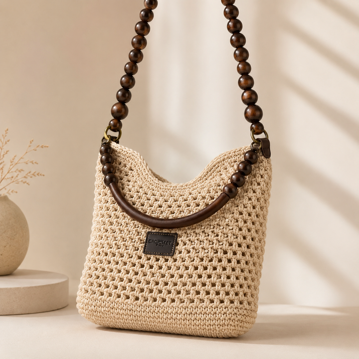 PETRA | THE WOODEN BEAD SHOULDER BAG