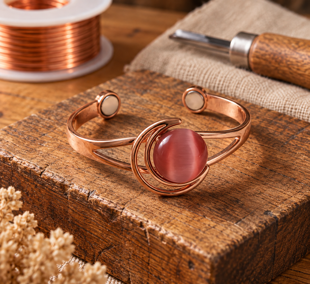 MOLLY | SPHERE PINK COPPER BRACELET