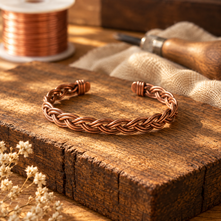 CHARLOTTE | REED COPPER ANKLET