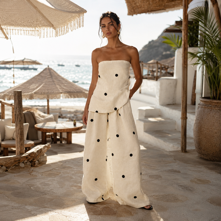 ALMA | MEDITERRANEAN POLKA DOT SET