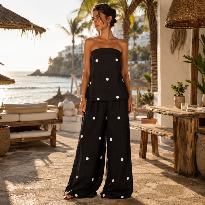 ALMA | MEDITERRANEAN POLKA DOT SET