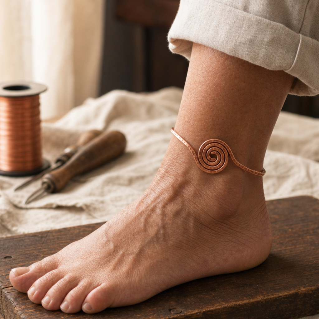 MAYA | COIL COPPER ANKLET