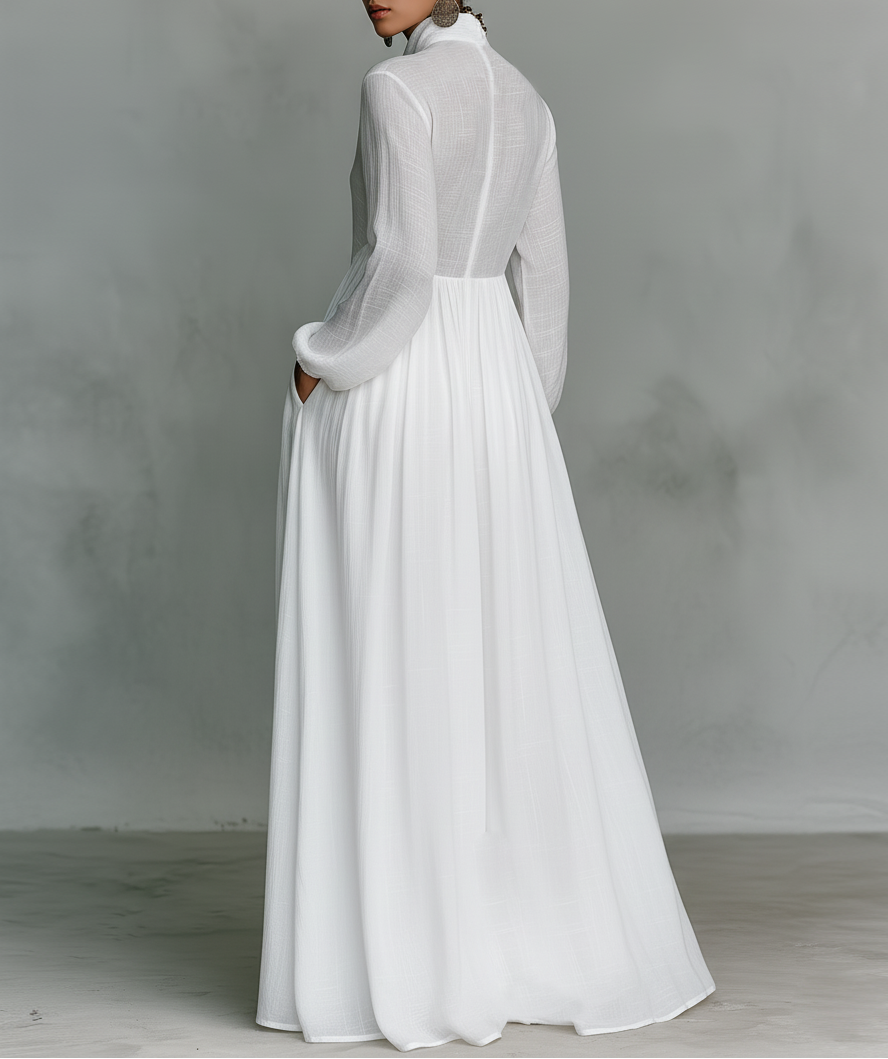 ROWAN | FLOWING BUTTON-FRONT MAXI DRESS
