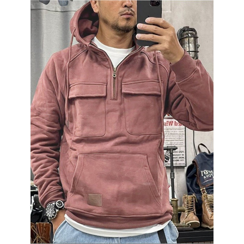 BOYD | MEN'S HOODIE WITH QUARTER-ZIP
