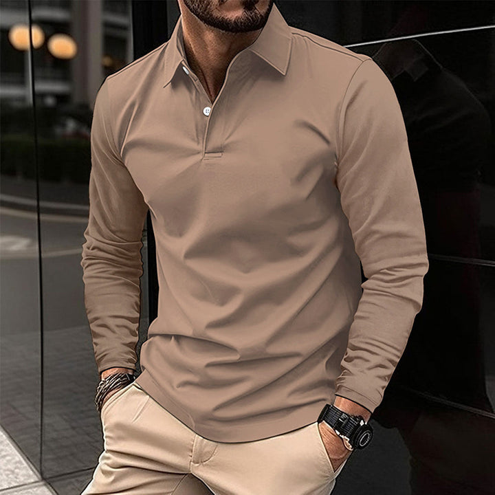 KHRIS | ELEGANT MEN'S LONGSLEEVE POLO SHIRT