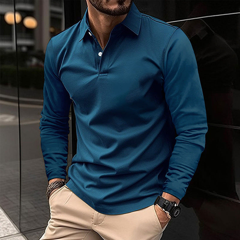 KHRIS | ELEGANT MEN'S LONGSLEEVE POLO SHIRT