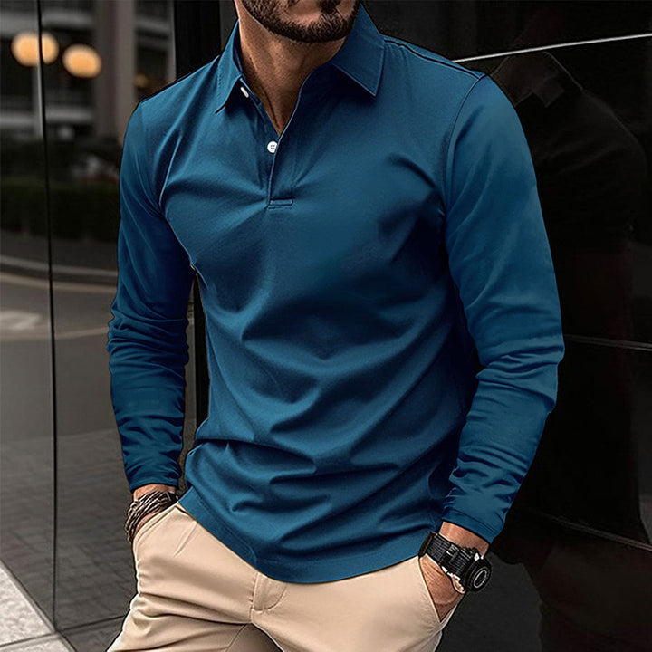KHRIS | ELEGANT MEN'S LONGSLEEVE POLO SHIRT