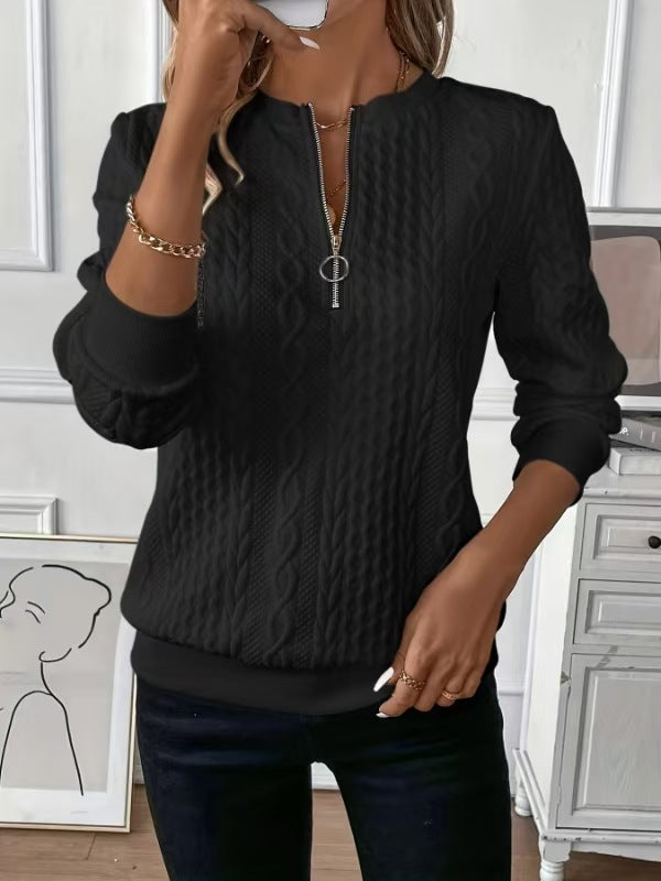 NINA | ELEGANT QUARTER-ZIP SWEATER