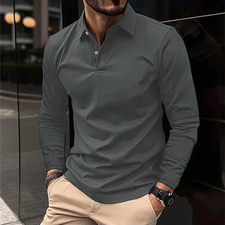 KHRIS | ELEGANT MEN'S LONGSLEEVE POLO SHIRT