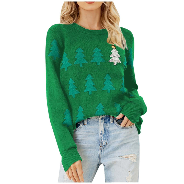 HOLLY | CHRISTMAS TREE CREW NECK SWEATER