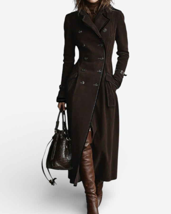 NATHALIE | SUEDE LEATHER TRENCH COAT