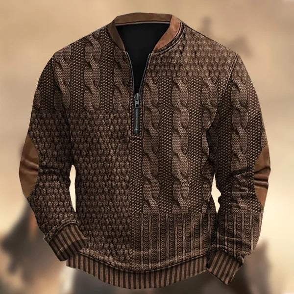 MIKAEL | QUARTER-ZIP SWEATER