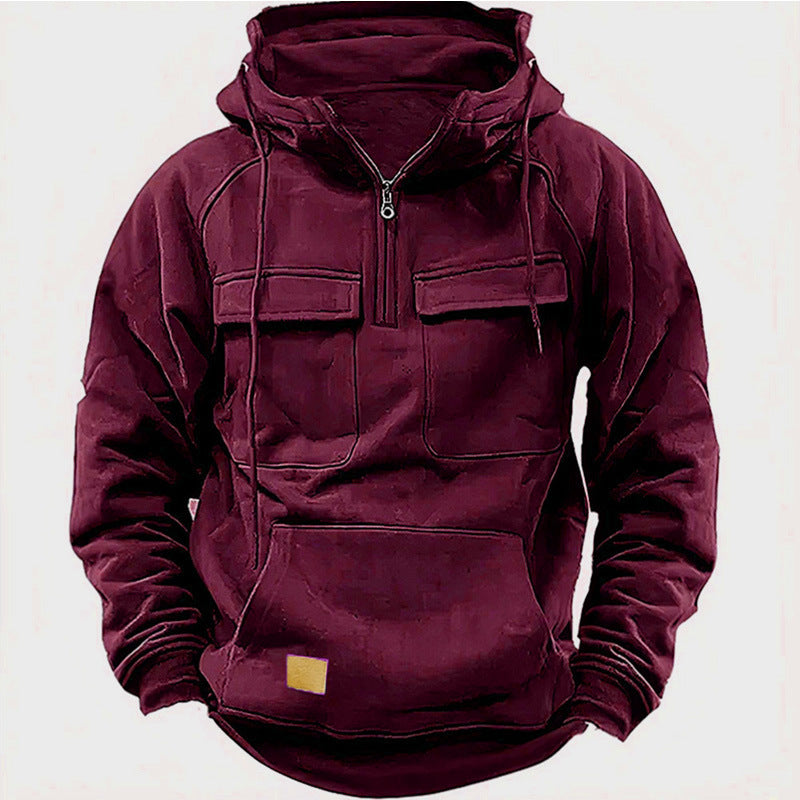 BOYD | MEN'S HOODIE WITH QUARTER-ZIP