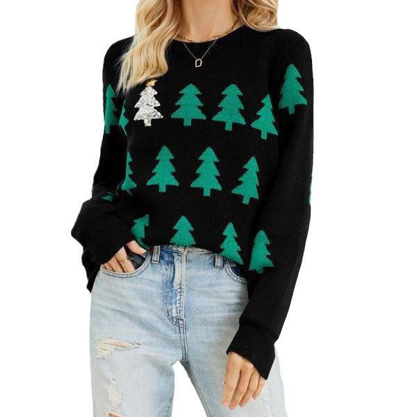 HOLLY | CHRISTMAS TREE CREW NECK SWEATER