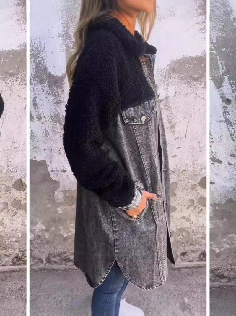 MADDISON | COSY DENIM-STYLE JACKET