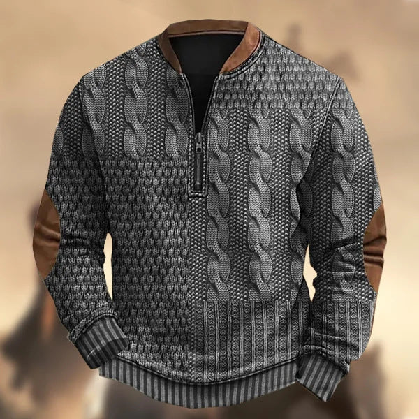 MIKAEL | QUARTER-ZIP SWEATER