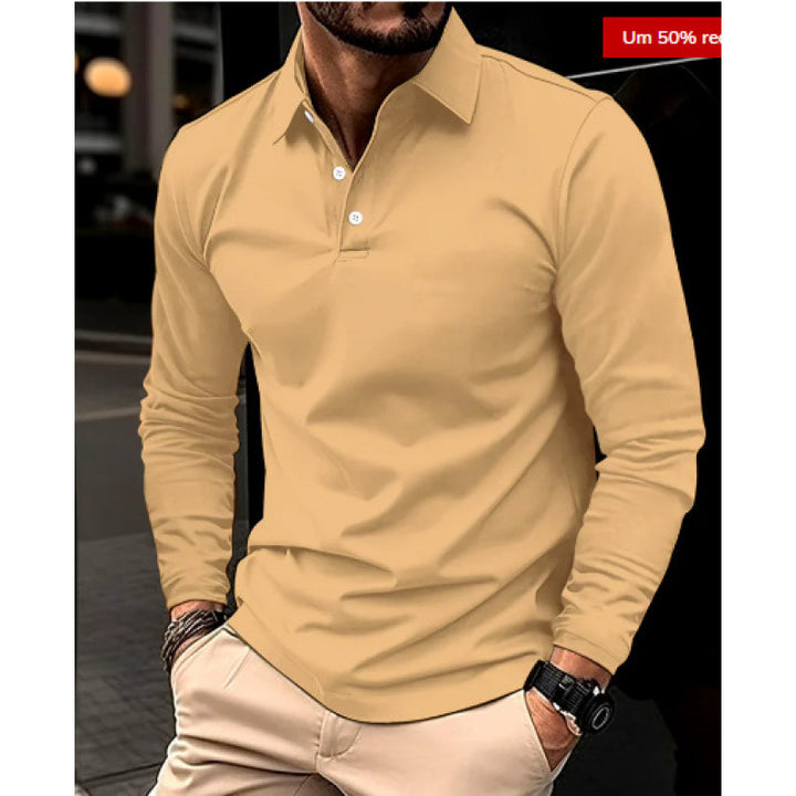 KHRIS | ELEGANT MEN'S LONGSLEEVE POLO SHIRT