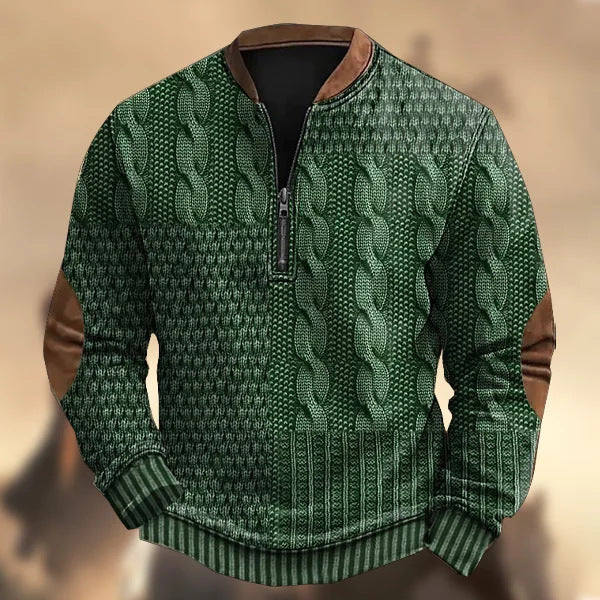 MIKAEL | QUARTER-ZIP SWEATER