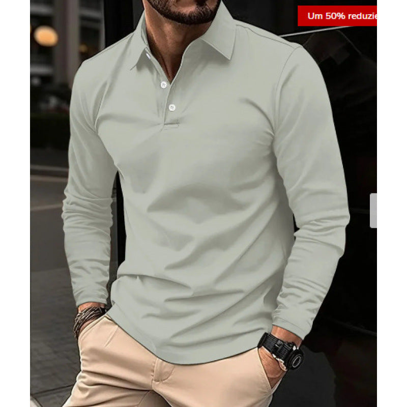KHRIS | ELEGANT MEN'S LONGSLEEVE POLO SHIRT