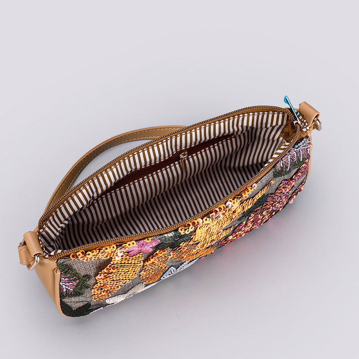 HARVESTBLOOM | FLORAL SEQUIN SHOULDER BAG