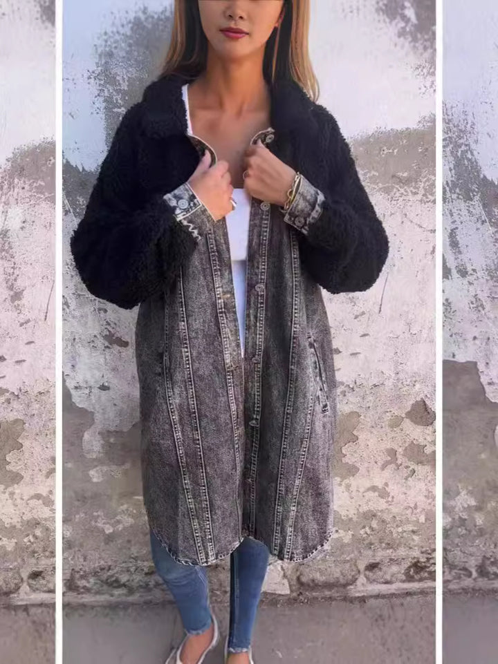 MADDISON | COSY DENIM-STYLE JACKET
