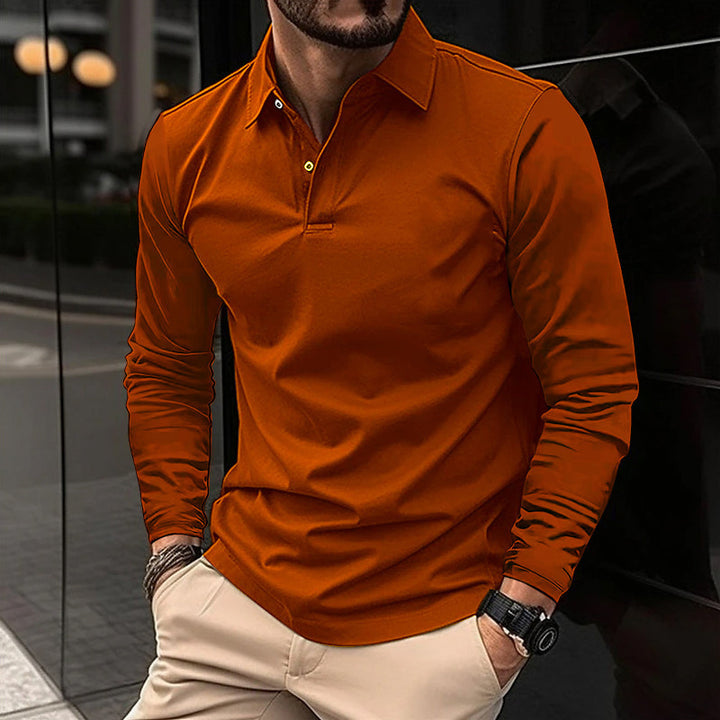 KHRIS | ELEGANT MEN'S LONGSLEEVE POLO SHIRT