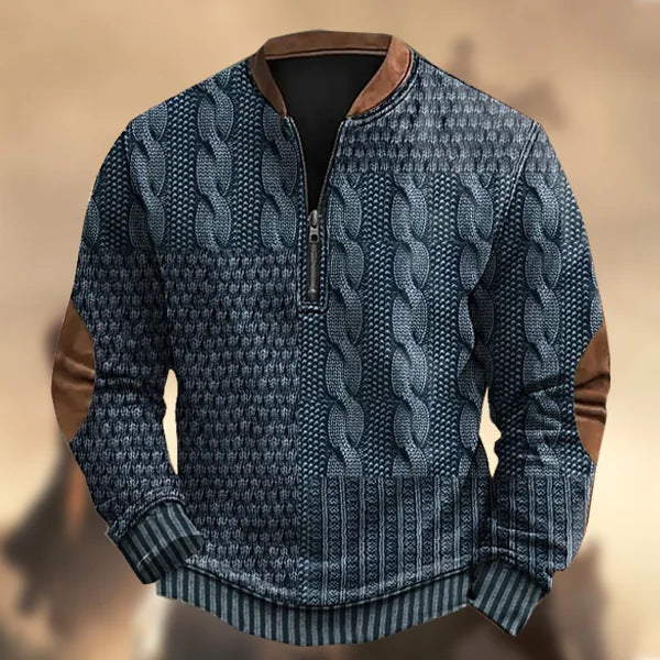 MIKAEL | QUARTER-ZIP SWEATER