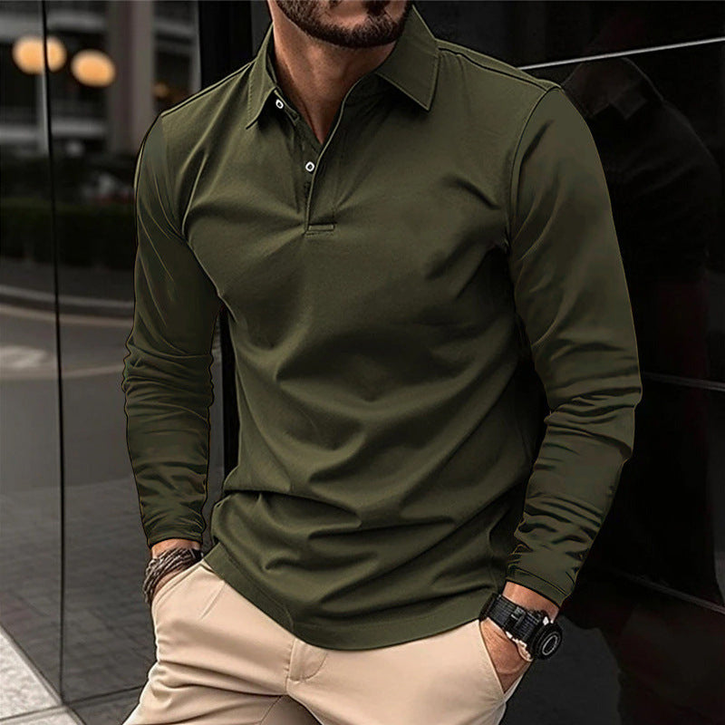 KHRIS | ELEGANT MEN'S LONGSLEEVE POLO SHIRT