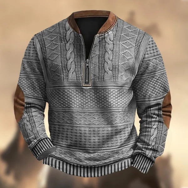 MIKAEL | QUARTER-ZIP SWEATER