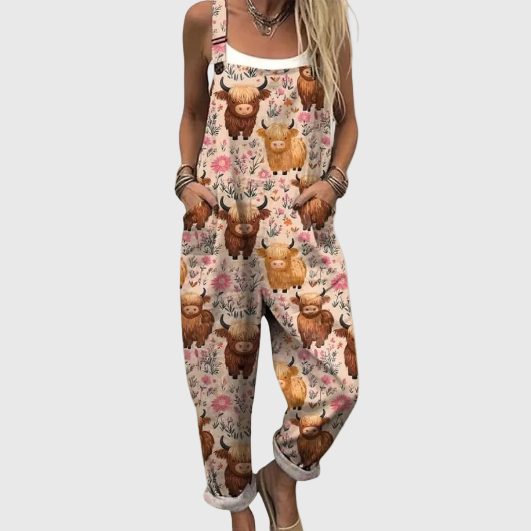 COMFORTABLE PRINTED JUMPSUIT