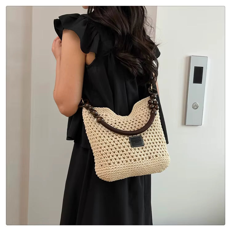 PETRA | THE WOODEN BEAD SHOULDER BAG