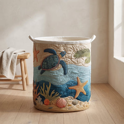 coastal harmony quilted basket