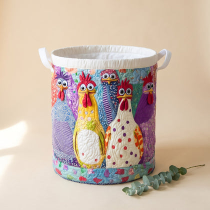 cluck couture quilted laundry basket