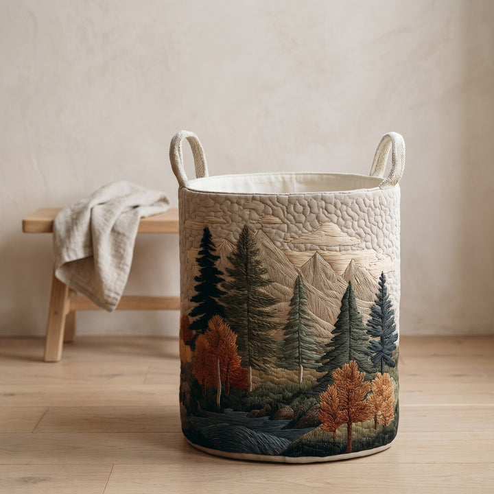 NAOMI Forest laundry basket