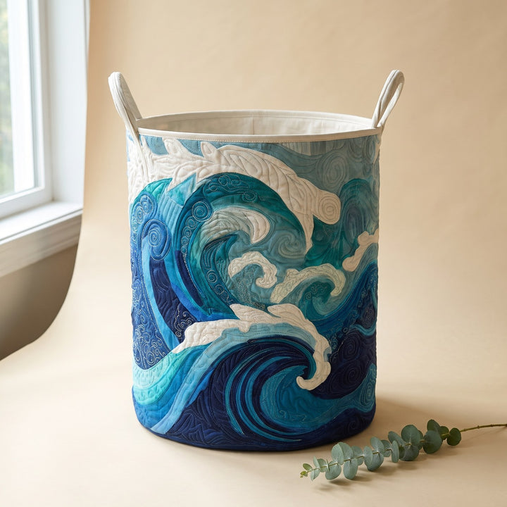 OCEANOVA Quilted Wave storage basket