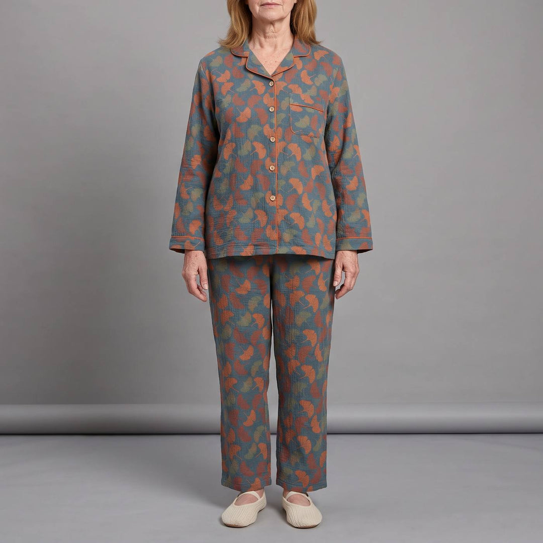 AUTUMN pajama set in blue