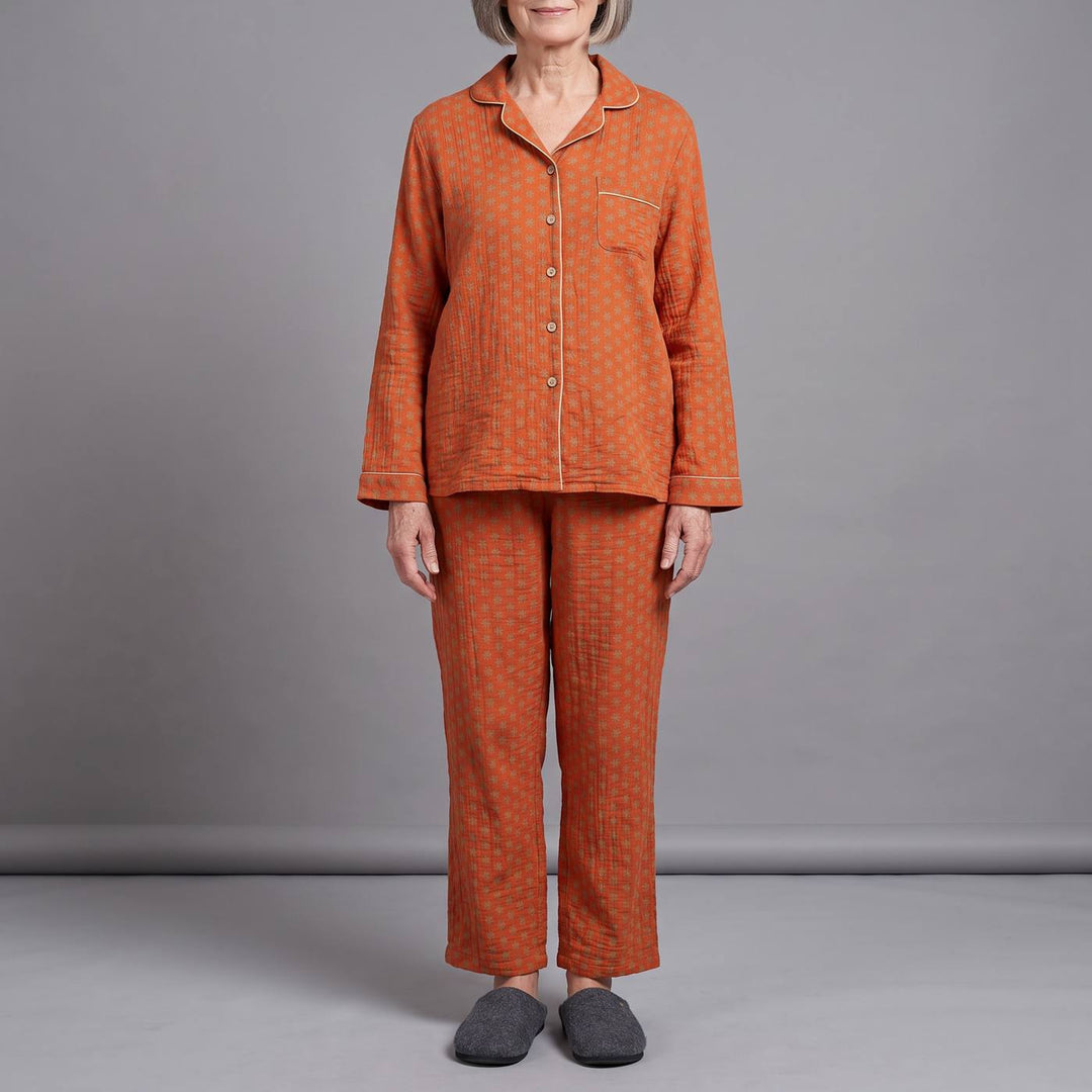 STELLA pajama set in orange