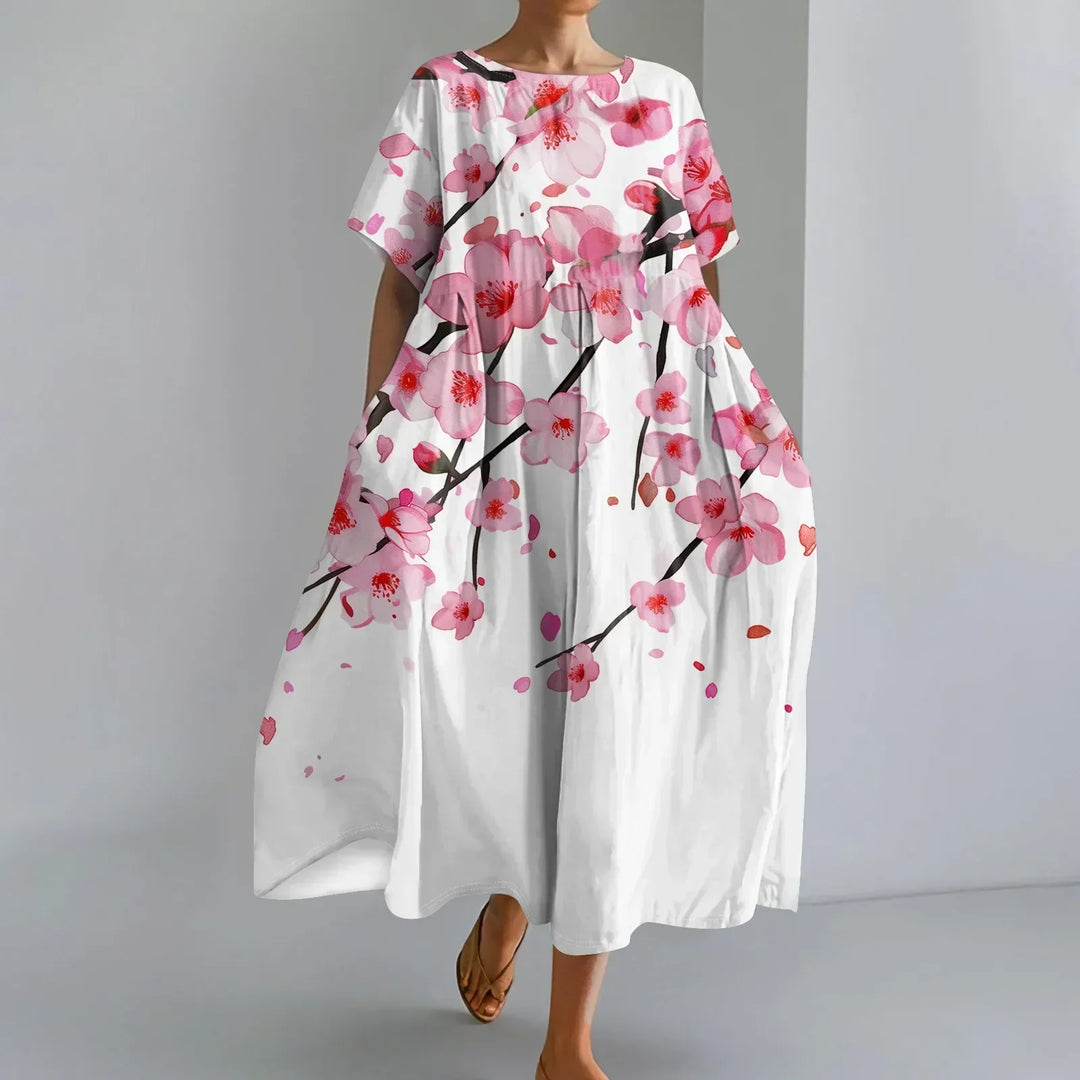 JUTTA | LIGHTWEIGHT MAXI DRESS WITH BEAUTIFUL FLORAL PRINT