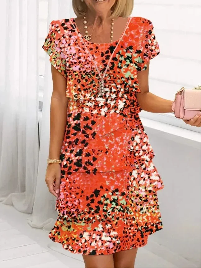 CLARISSA | ELEGANT COMFORT RUFFLE DRESS